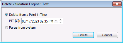 Delete Validation Engine